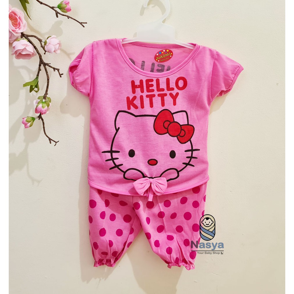 [N-010] Baju Bayi New Born hello kitty / Setelan sehari-hari anak perempuan (0-6 bulan)