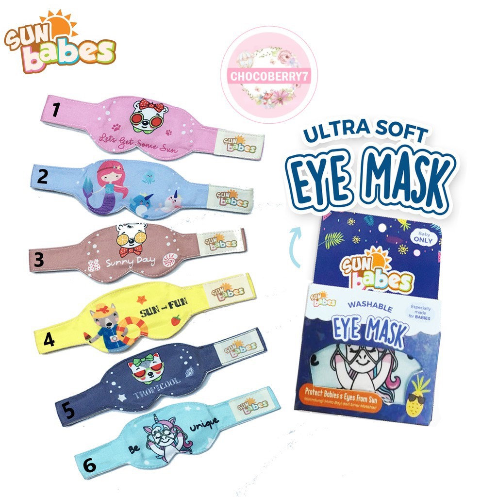 Sunbabes Ultra Soft Baby Eye Mask Kacamata Jemur Bayi Sun Babes Kacamata