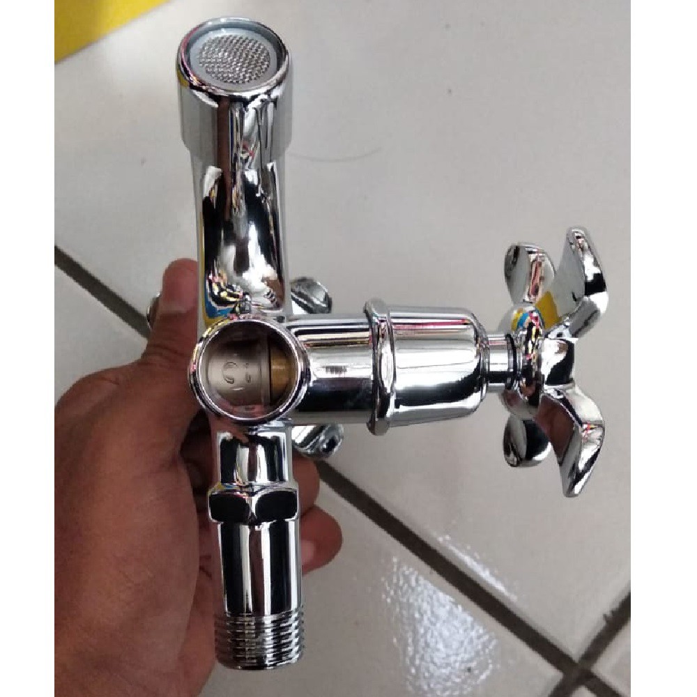 ONDA K 407 MH Kran Cabang Tembok Keran Double Shower 1/2&quot;