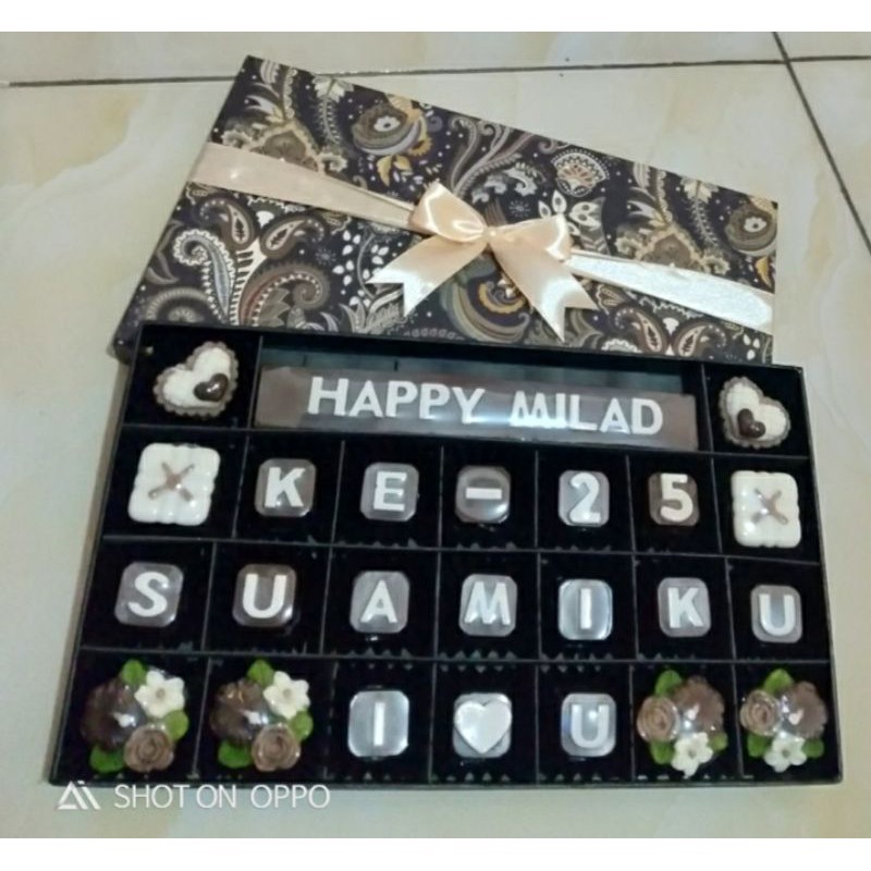 

Coklat box/Coklat ucapan ukuran 7x4