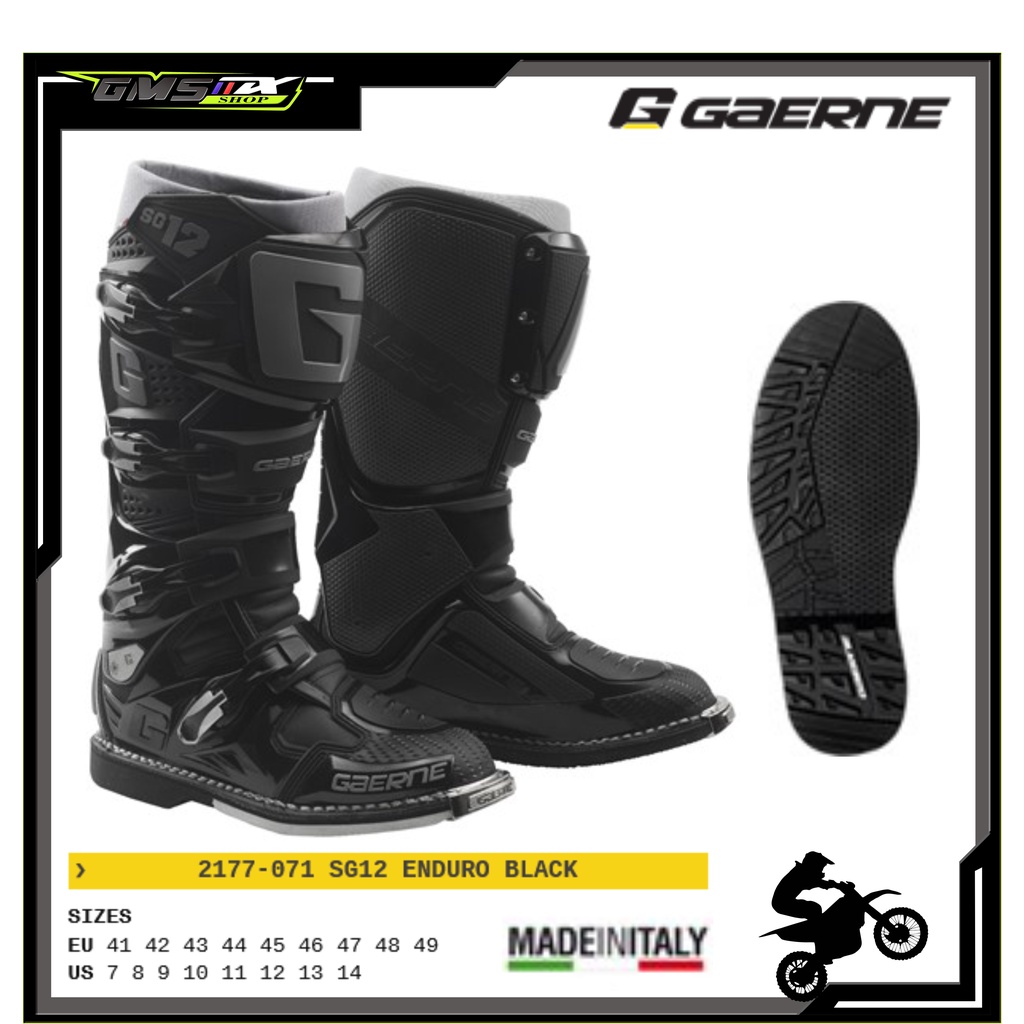 BOOTS GAERNE SG12 ENDURO, SEPATU TRAIL GAERNE SG12 GAERNE ENDURO