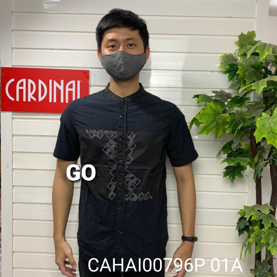 gof CARDINAL KEMEJA KOKO PRIA JUMBO Lengan Pendek Casual Baju Cowok Original TJRB