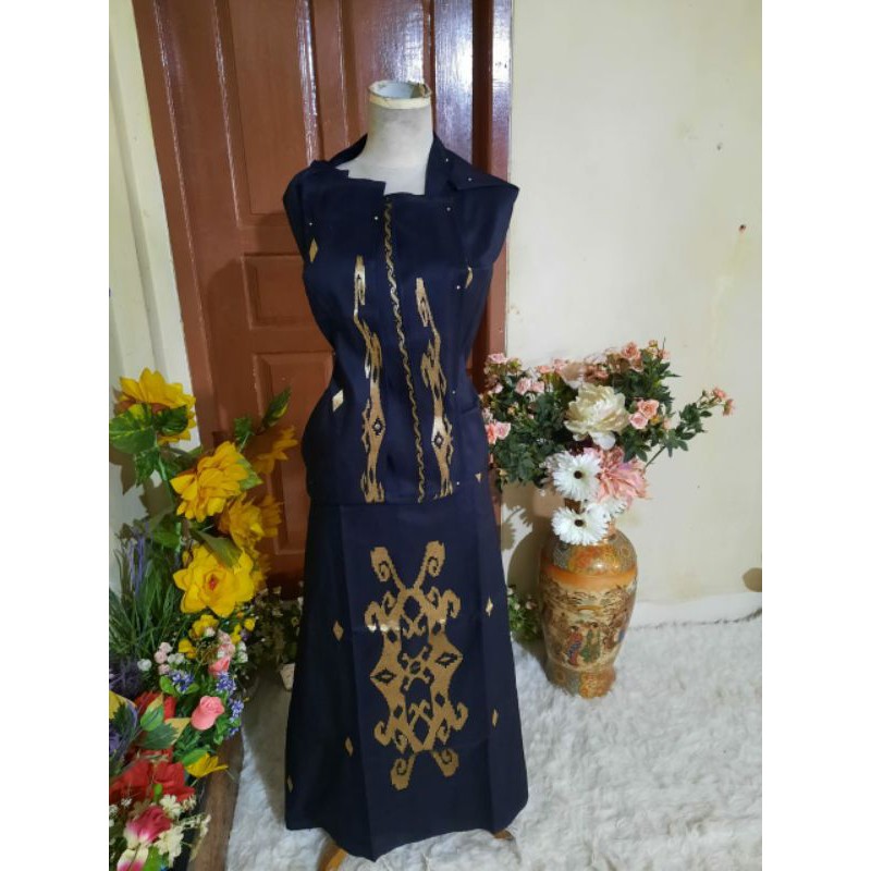 stelan songket silungkang motif borneo