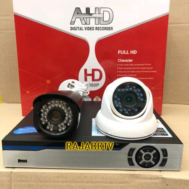 PAKET 4 CH 2 Kamera FULL HD 5MP 1080P SIAP PASANG!