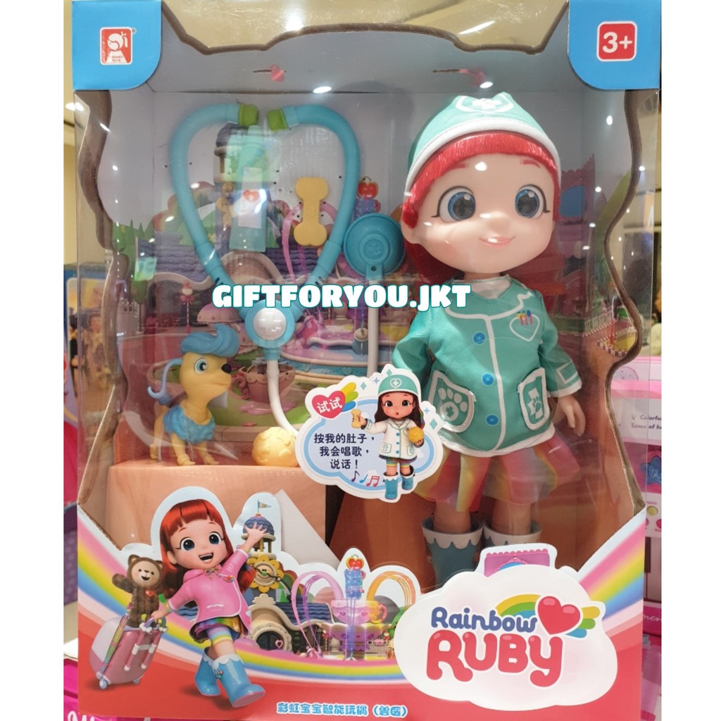 Boneka Rainbow Ruby Doll Dokter Hewan Pet Original Playset Mainan Anak Perempuan Shopee Indonesia
