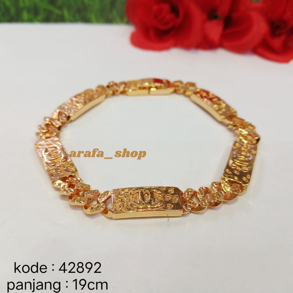 Gelang Plat Wanita - Gelang Plat Dewasa - Gelang Plat Xuping - Gelang Plat Anti Luntur - Gelang Plat