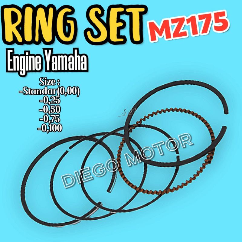 MZ175 Ring Seher Piston Mesin Penggerak Yamaha