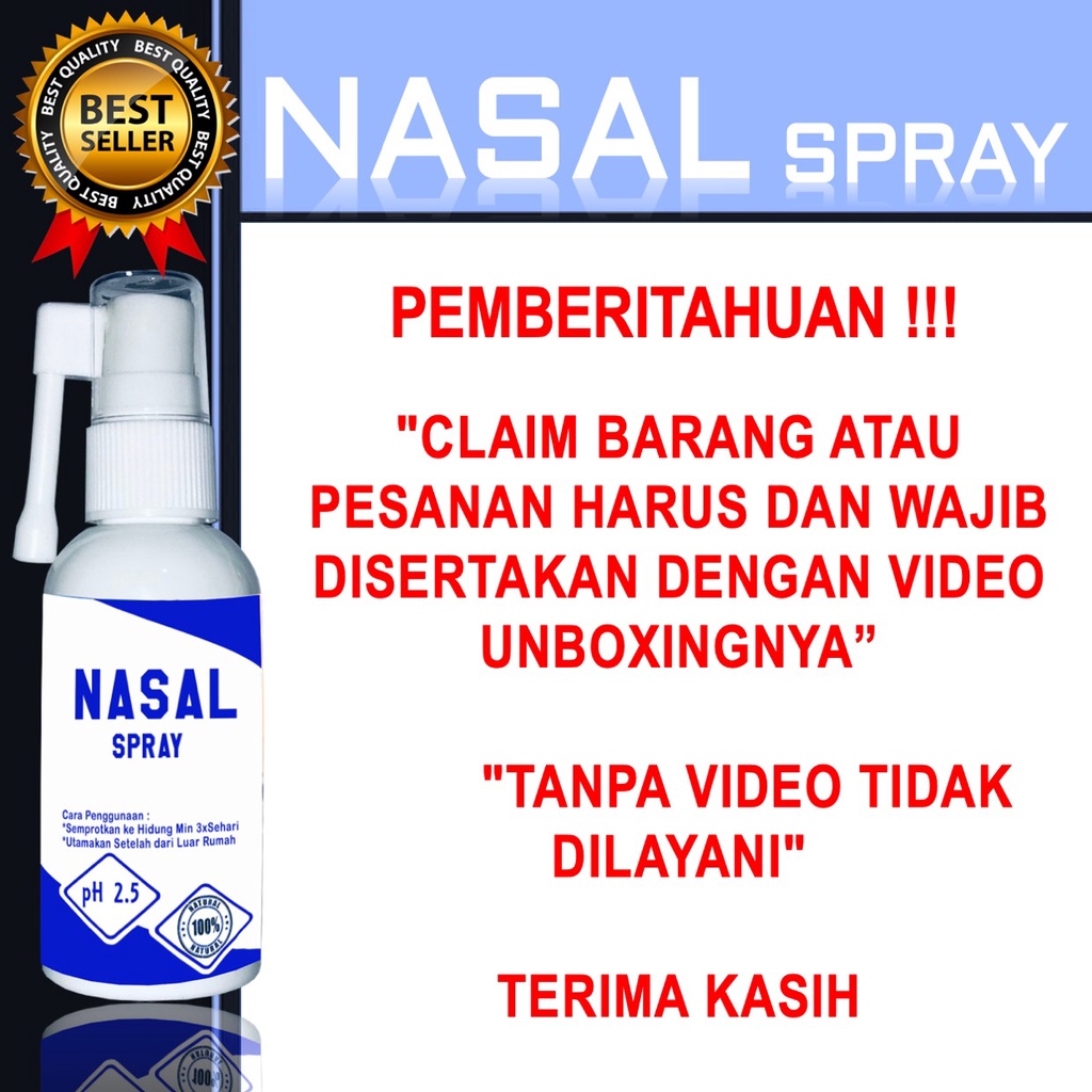 Nasal Spray Anosmmia Semprot Hidung Anti Bakteri Virus Corona Dewasa Anak Balita