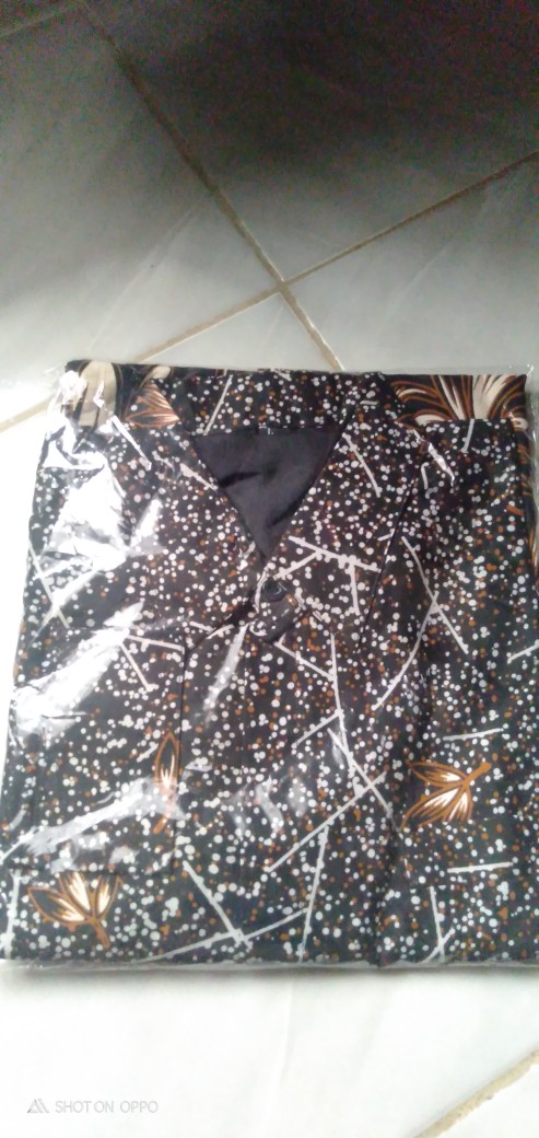 Bambu Coklat Kemeja Batik Pria Full Furing Bahan Katun Primisima