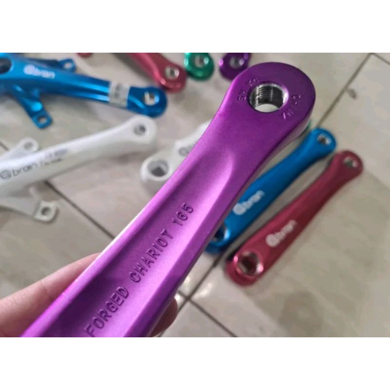 crank arm sepeda merk brain vuelta pista original bcd 130 mm 130mm crank bisa sepeda fixie lipat folding bike seli roadbike balap road bike