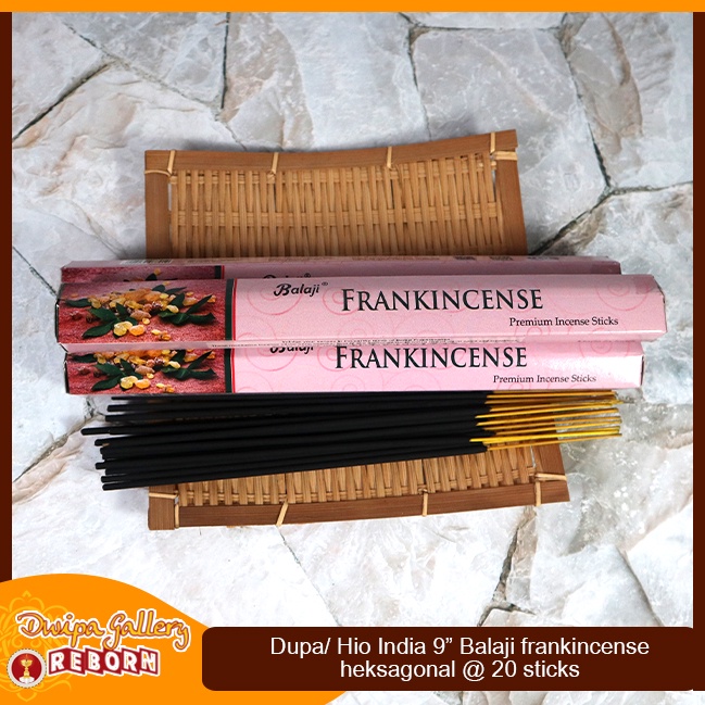 Dupa Hio Wangi Frankincense Balaji heksagonal 9&quot; @20 sticks