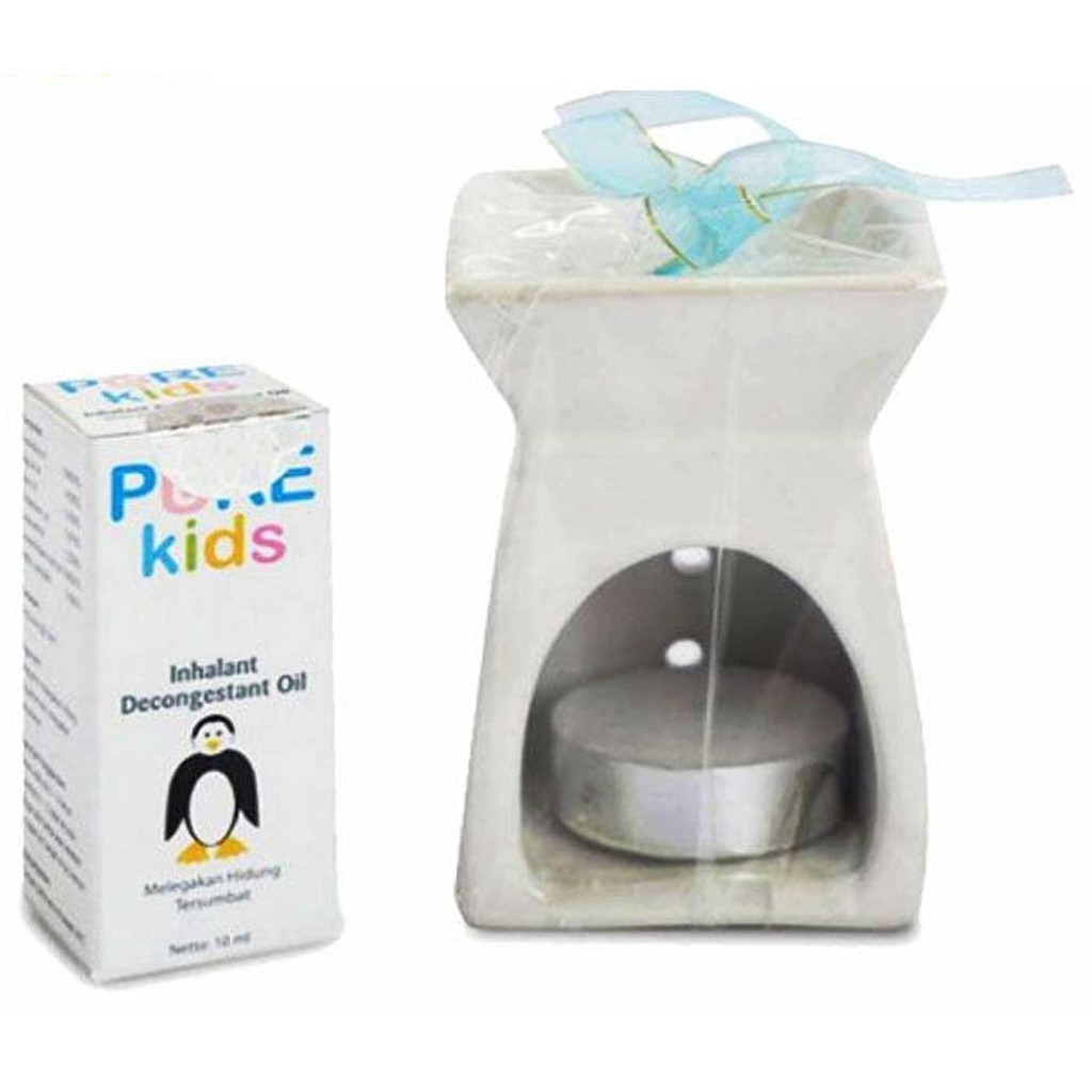 Pure Kids Inhalant Decongestant Oil - Aromaterapi Anak - Paket Tungku