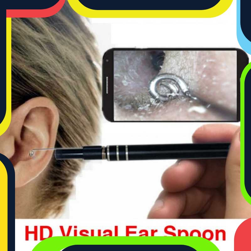 Bayar Ditempat 3 in 1 Kamera Endoscope HD Visual USB Earpick with 6 LED - JC- 7MM