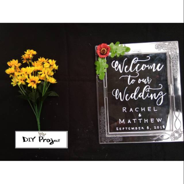 

Acrylic sign wedding custom || Papan nama wedding, engagement