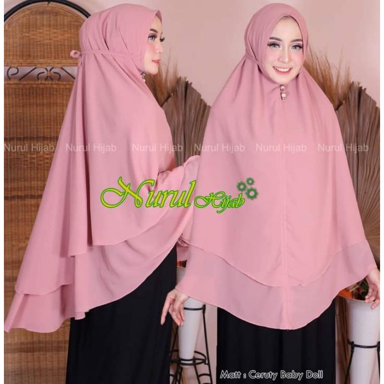 Khimar Nonpet jumbo ceruty