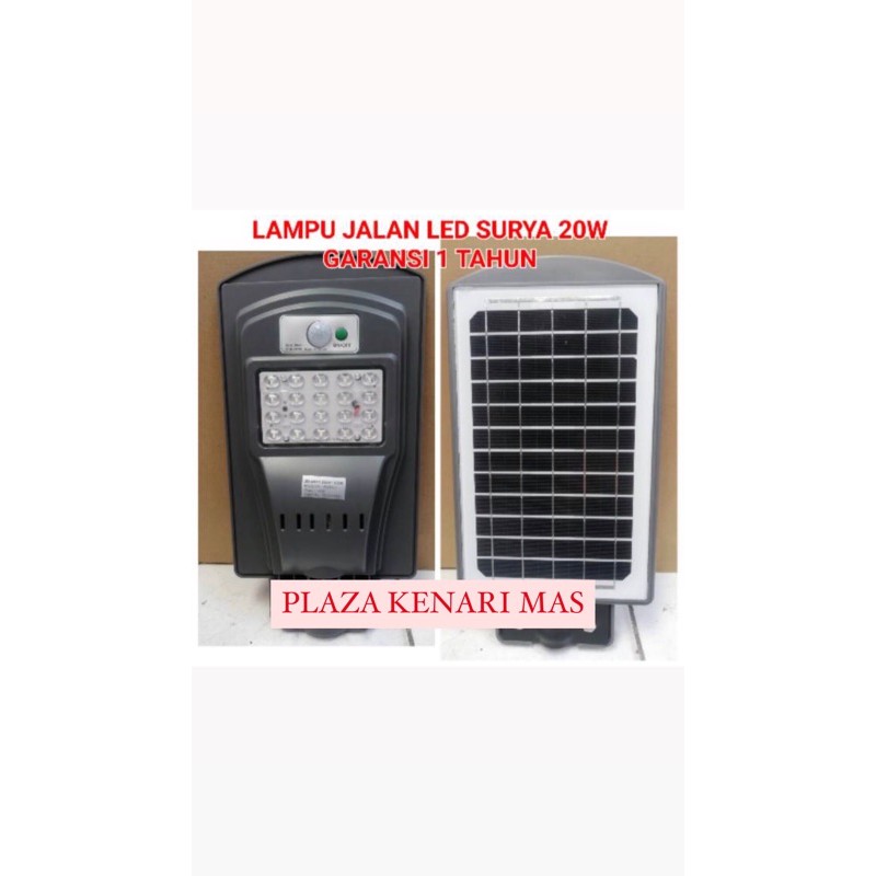 LAMPU JALAN LED 20Watt Lampu solar cell 20W Lampu jalan tenaga matahari 20Watt 20 watt 20W