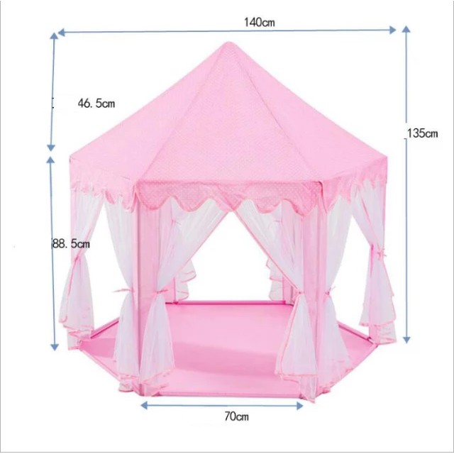 Tenda Mainan Anak Princess Castle - Tenda Camping Rumah Rumahan Anak Kastil Jumbo Besar Portable