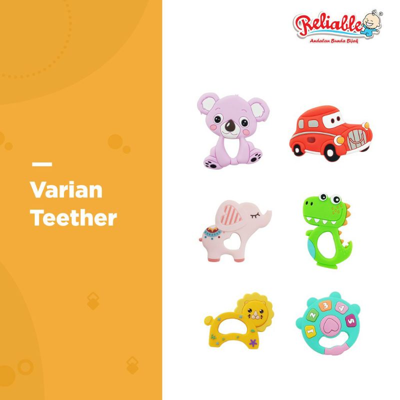 Reliable Silicone Teether Character 8899 / Gigitan bayi silikon