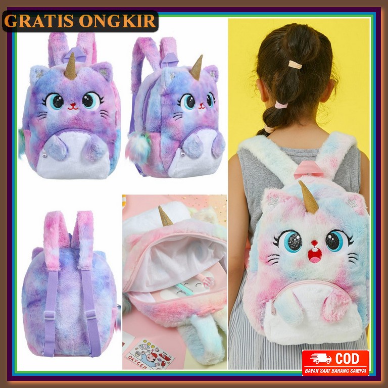 Tas Anak Perempuan Bt21 Terbaru Kpop Bts Sekolah Sd Tk Kelas 1 2 3 4 5 Tas Ransel Bulu Kucing Catic