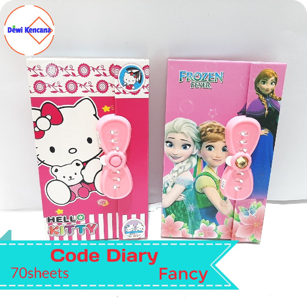 

Buku Catatan Harian Kunci Sandi Coded Diary Fancy