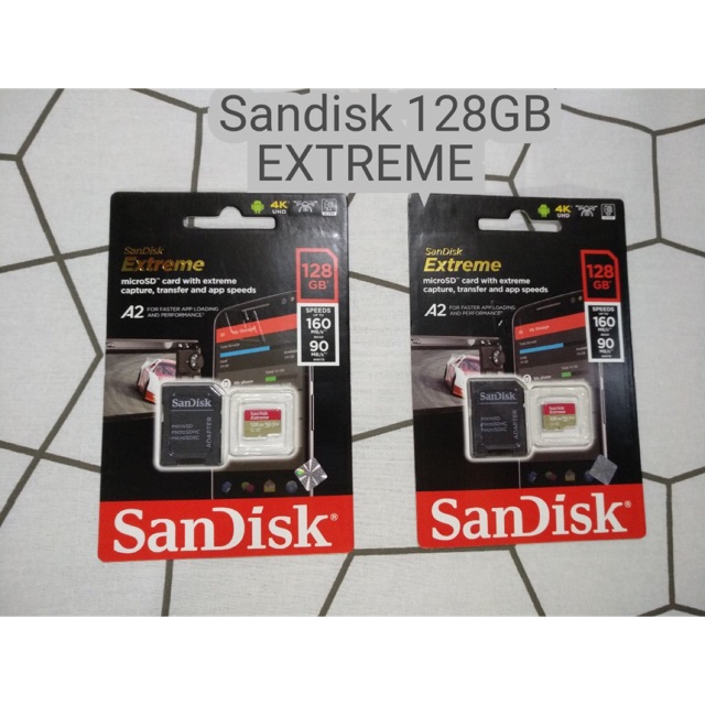 SanDisk Extreme MEMORI 128GB MICRO SD ORIGINAL
