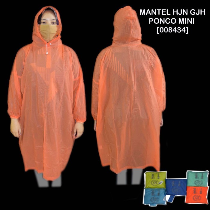 Jollipong Jas Hujan Poncho Mini Cap Gajah