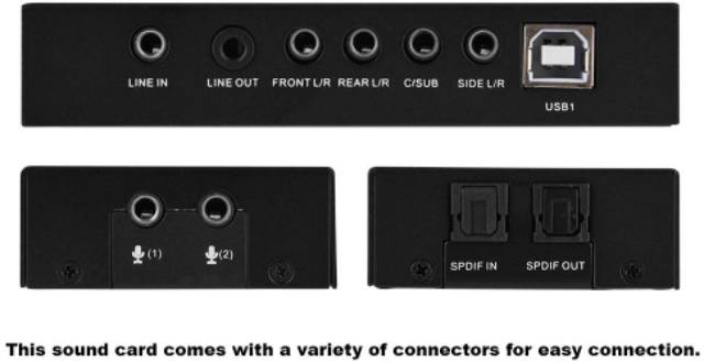 USB 7in1CH 3D External Sound Pocket