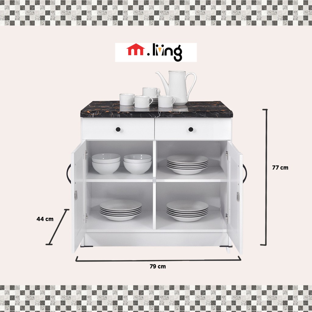 M.livingstore-Kitchen set VENEZIA 2 PINTU BAWAH