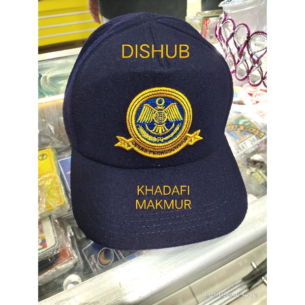 TOPI DISHUB  BAHAN LAKEN