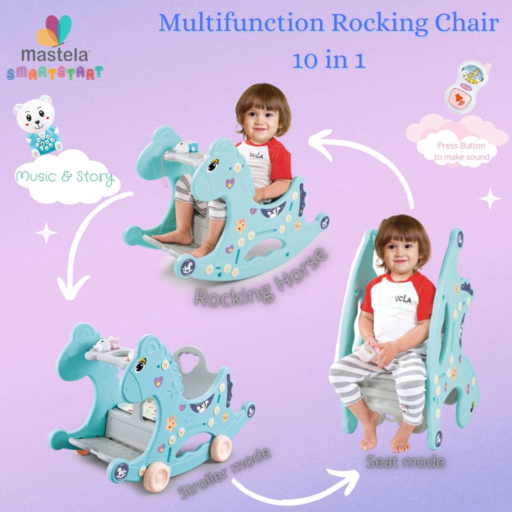 Mastela X Smart Start Rocking Horse 10 in 1 FREE BUBBLE WRAP!!