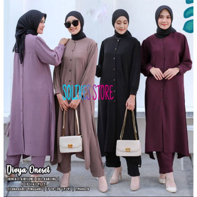 SETCEL KANCING DEPAN BELAKANG CRINKLE AIRFLOW TERBARU KEKINIAN VIRALONE SET CRINKLE PREMIUM POLOS JU