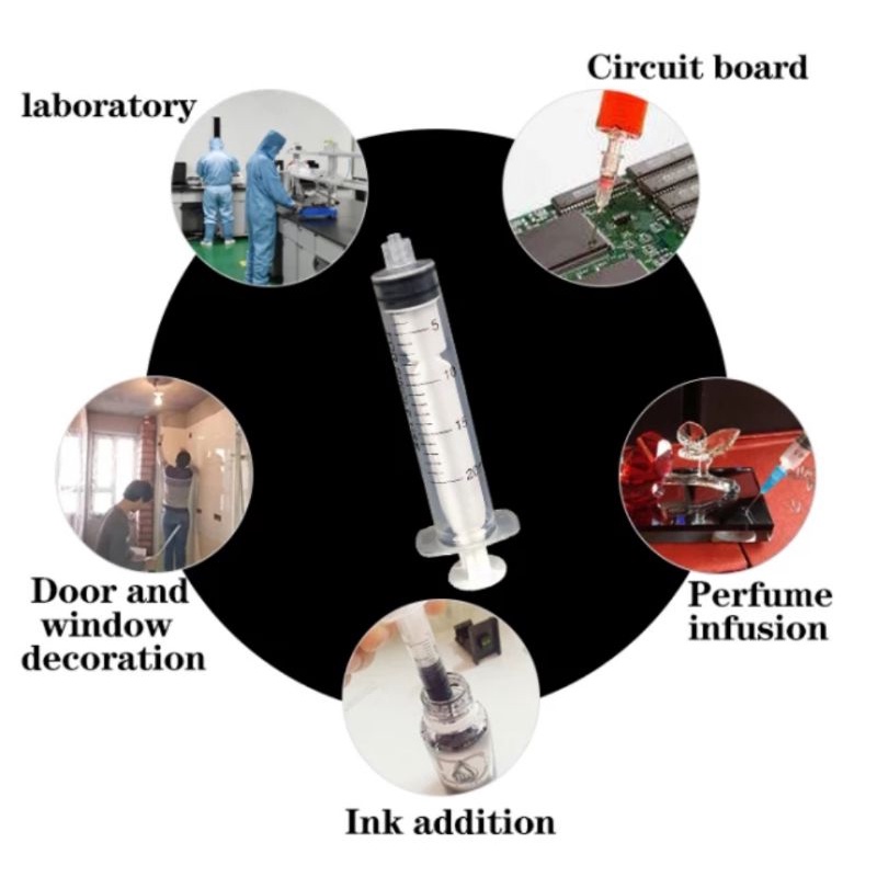 syringe suntikan spuit 20 ml jarum panjang Refill parfum tinta printer
