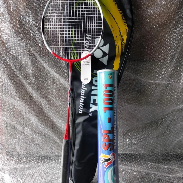 Raket Badminton-Raket Bulu tangkis Yonex+ Kok Kok SPL-1001 free tas