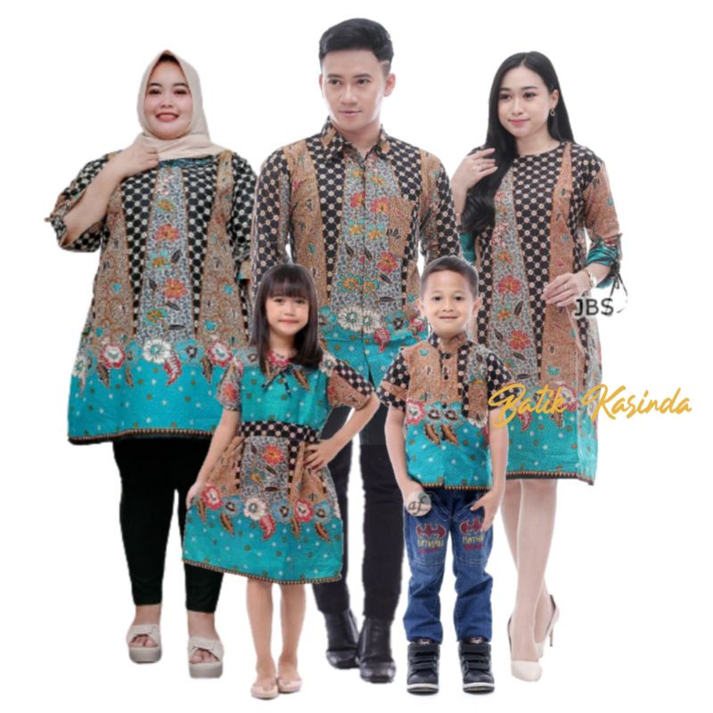 Baju batik Couple Keluarga Ayah Ibu Anak Pasangan Suami Istri Atasan Wanita Pria Dan Anak Anak Sania Ruflle Ori Ndoro Jowi Modern Family Lebaran Terbaru 2023