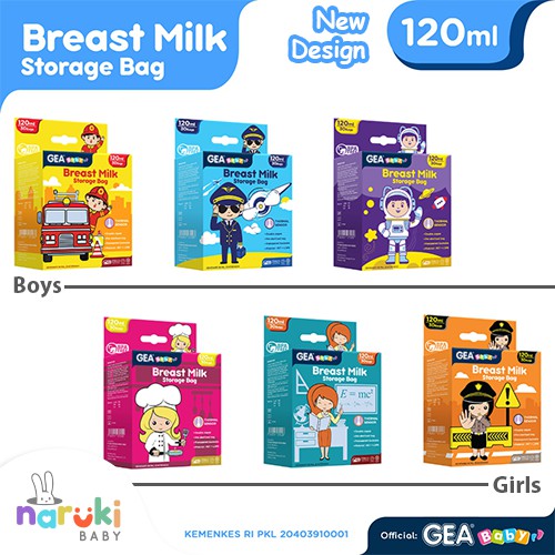 Gea Baby Kantong Asi Kantung Asi Gea Baby 120 ml Breastmilk Storage 120ml isi 30 pcs