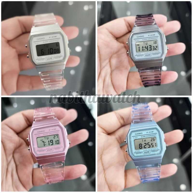 Jam Tangan Wanita Casio F-91WS New 91 Original Garansi Resmi