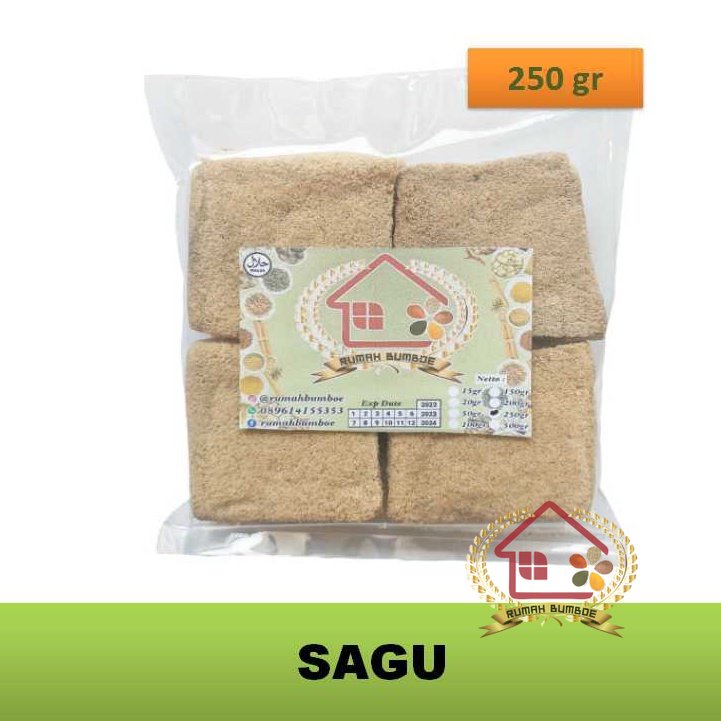 

(250 gr) SAGU KOTAK Ambon Sagu Rangi Sagu Organik Untuk Bubur Sagu Lempeng Kering