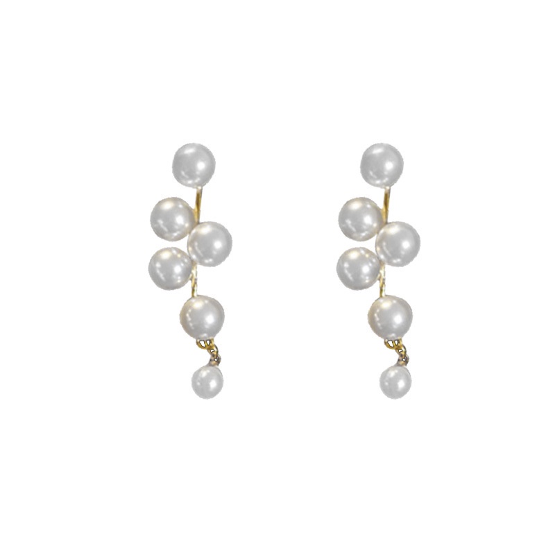 Anting Berpohon Mutiara Aksesoris Telinga Wanita Korea vintage Elegan