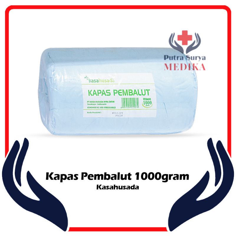 Kapas Pembalut 1 kg | Kapas Gulung 1000 Gram Serbaguna Kasa Husada