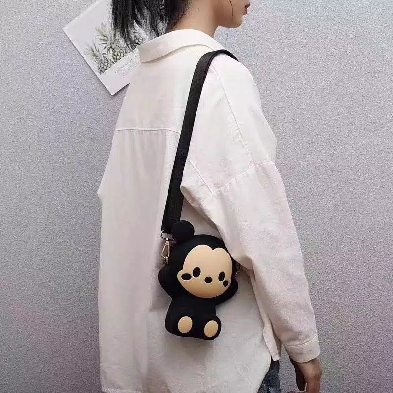 Tas Silikon Disney Minkey Mouse Minnie Mouse Tas Selempang