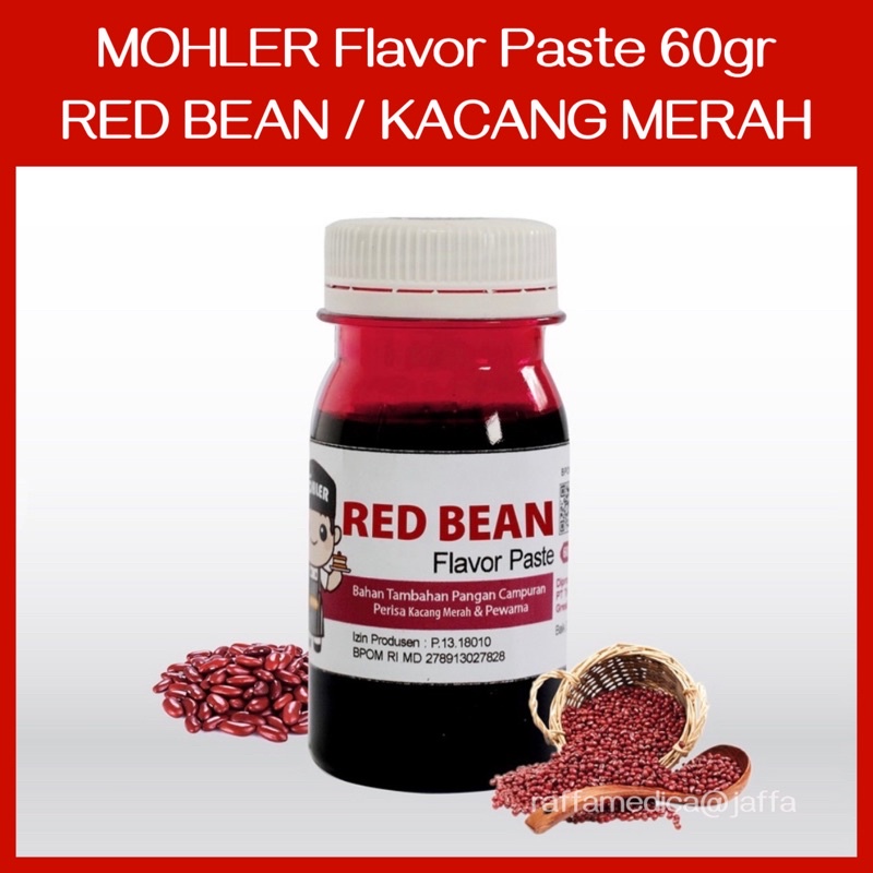 Pasta Perisa Pewarna MOHLER 60gr - RED BEAN / KACANG MERAH