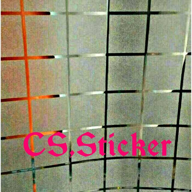 

Sticker kaca motif & polos/ditukar kaca motif kotak" EP