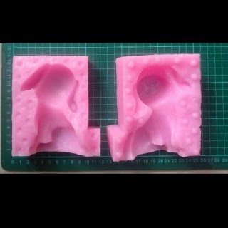 Cetakan Silikon Puding Coklat Anjing Besar