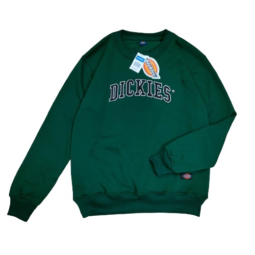 Sweater Dickies Bordir Hijau Botol | Dickies Sweater Crewneck Full Bordir Premium