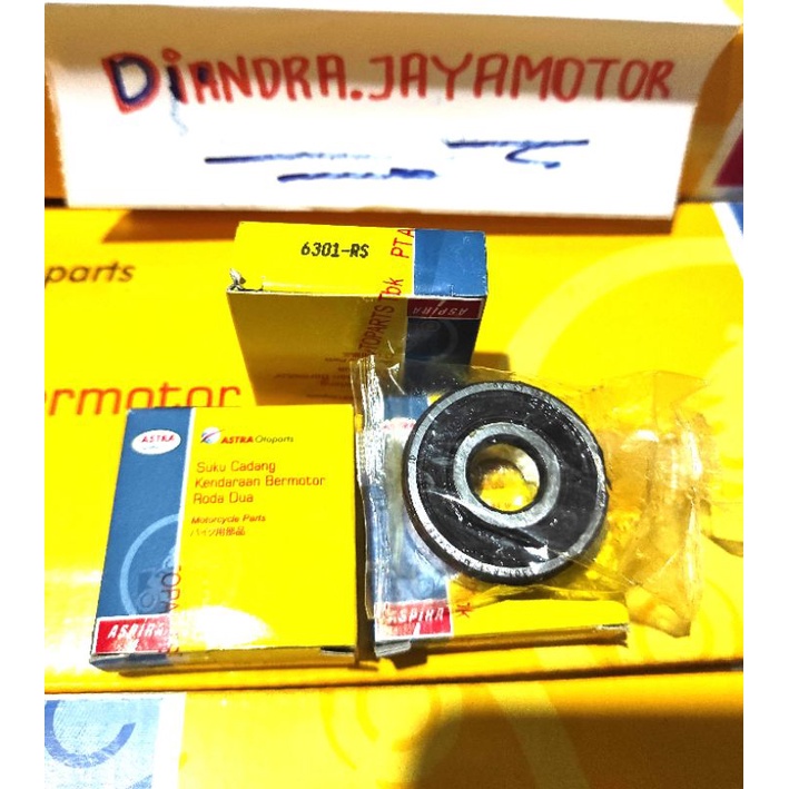 bearing laher roda 6301 tutup karet asli Aspira