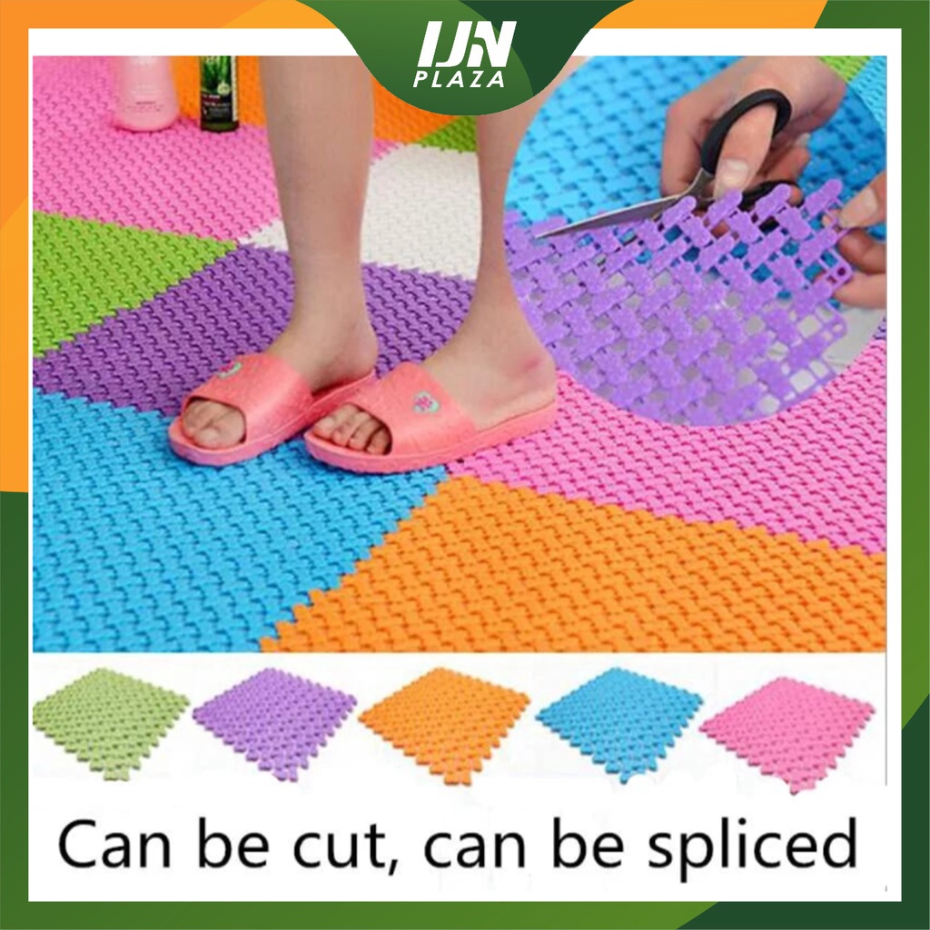 ❤ IJN ❤ Karpet Kamar Mandi Anti Licin 25x25CM / Keset Lantai Anti Slip Polkadot Dapur Mat Non-Slip