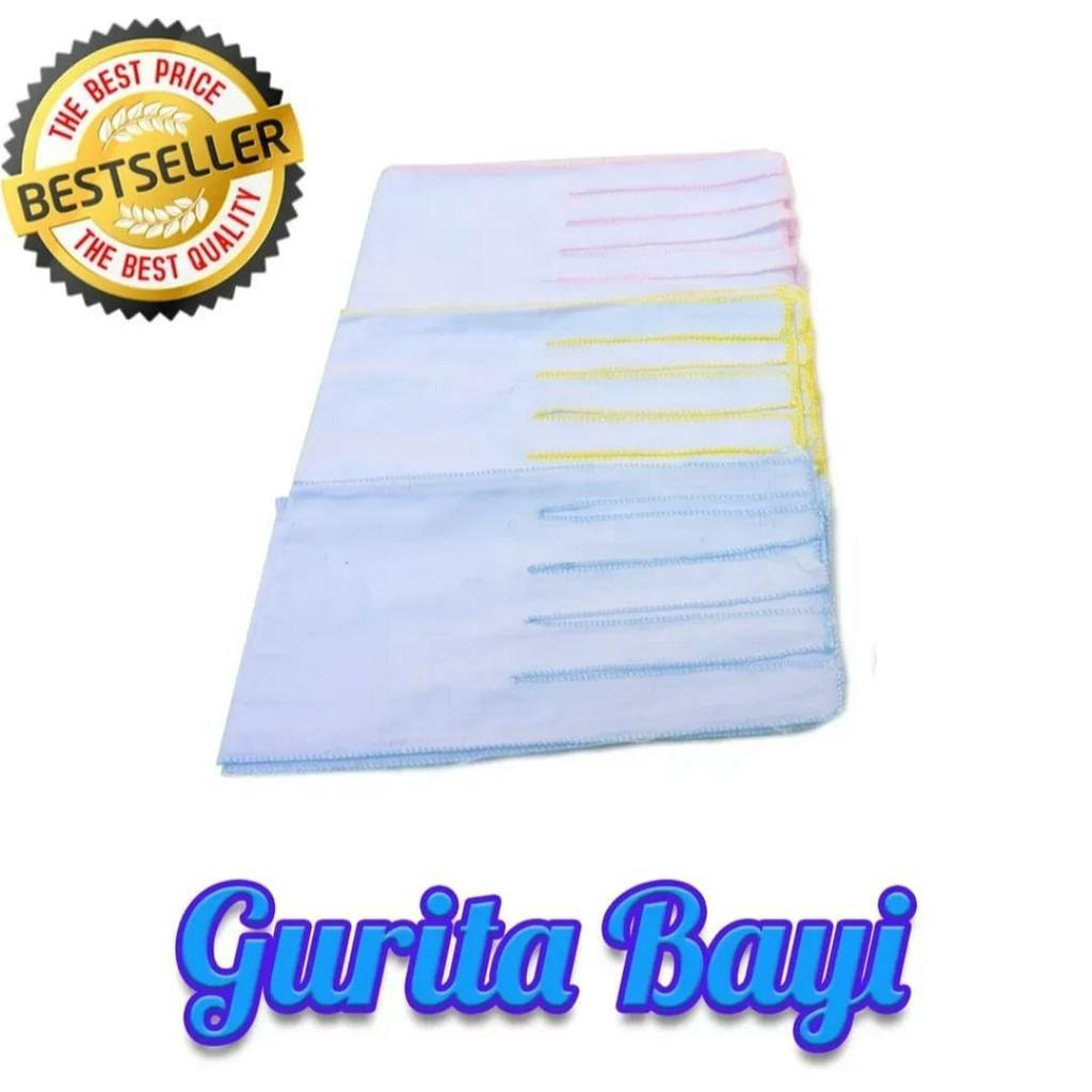 12pcs Gurita Bayi Tali Putih Halus