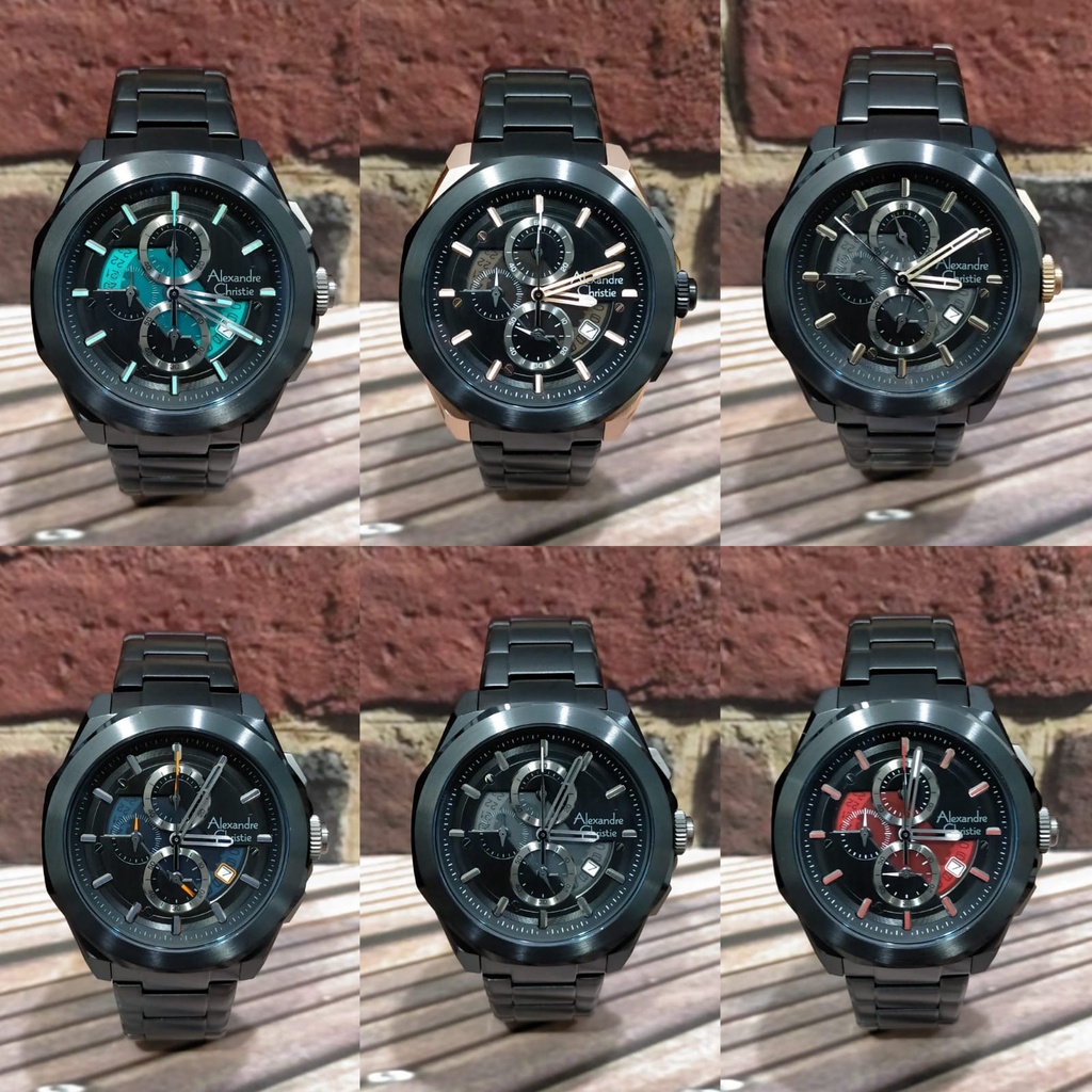 Jam Pria Alexandre Christie AC6645 AC 6645 Stainless Original Garansi Resmi Alexander Christie