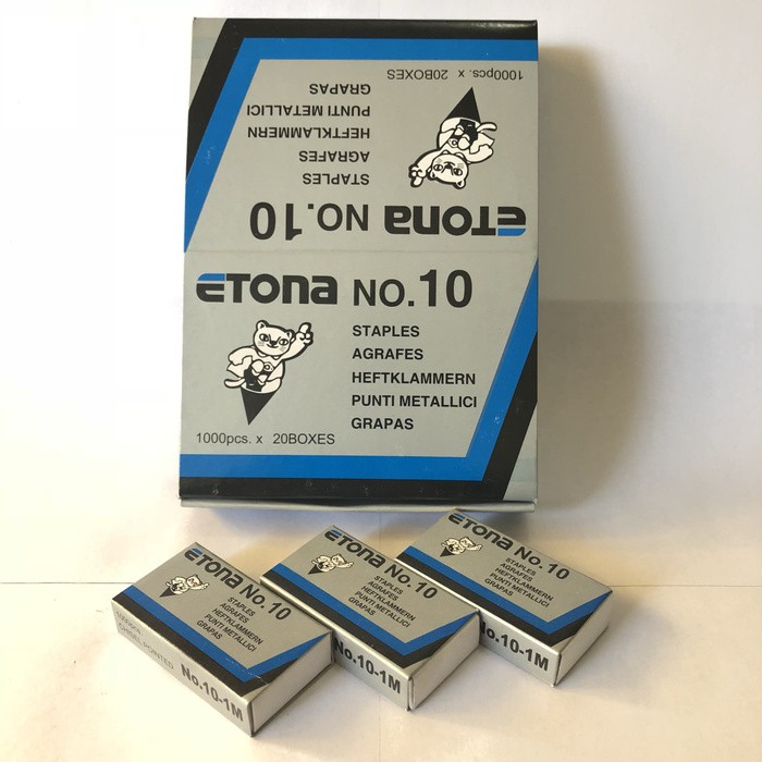 

ISI STAPLES ETONA REFILL NO 10 & 3 / REFILL ISI HEKTER / ISI STAPLES BESAR & KECIL