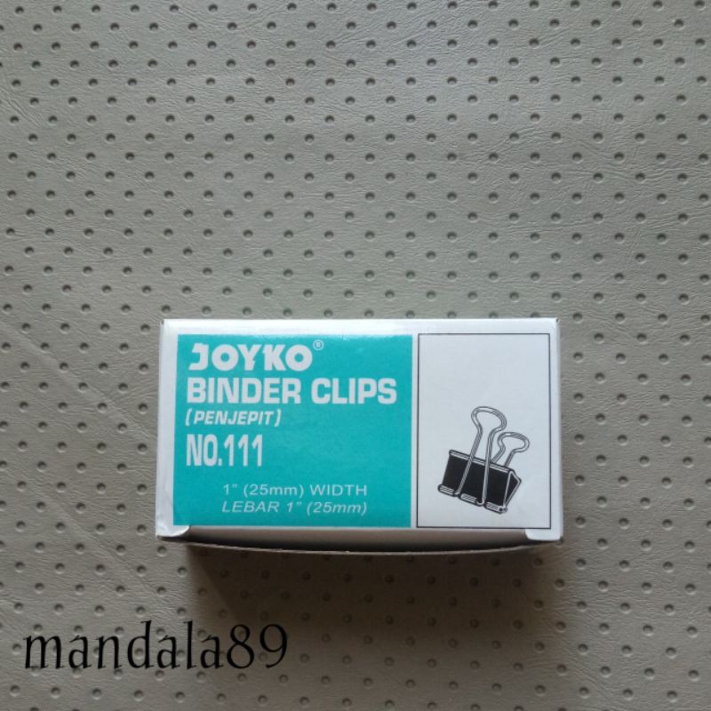

Binder clip no.111 merk Joyko @12 pcs